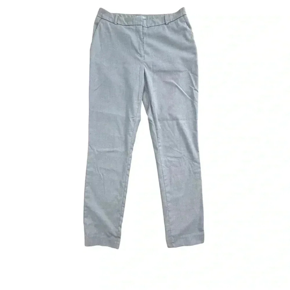 H&M Skinny Fit Crop Slacks - Regular Waist - Ankle Length - light gray - Picture 3 of 12